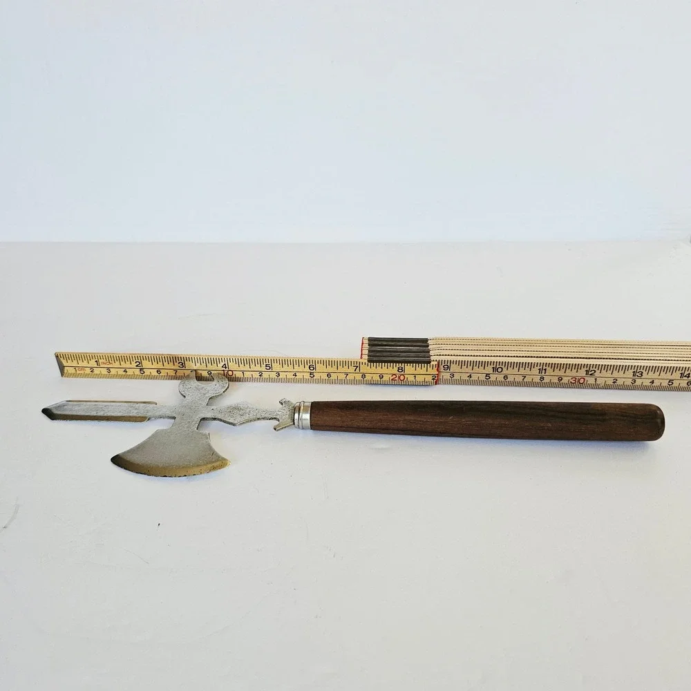 Vintage Japan Halberd Battle Axe Letter Opener Bottle Opener Medieval Gothic